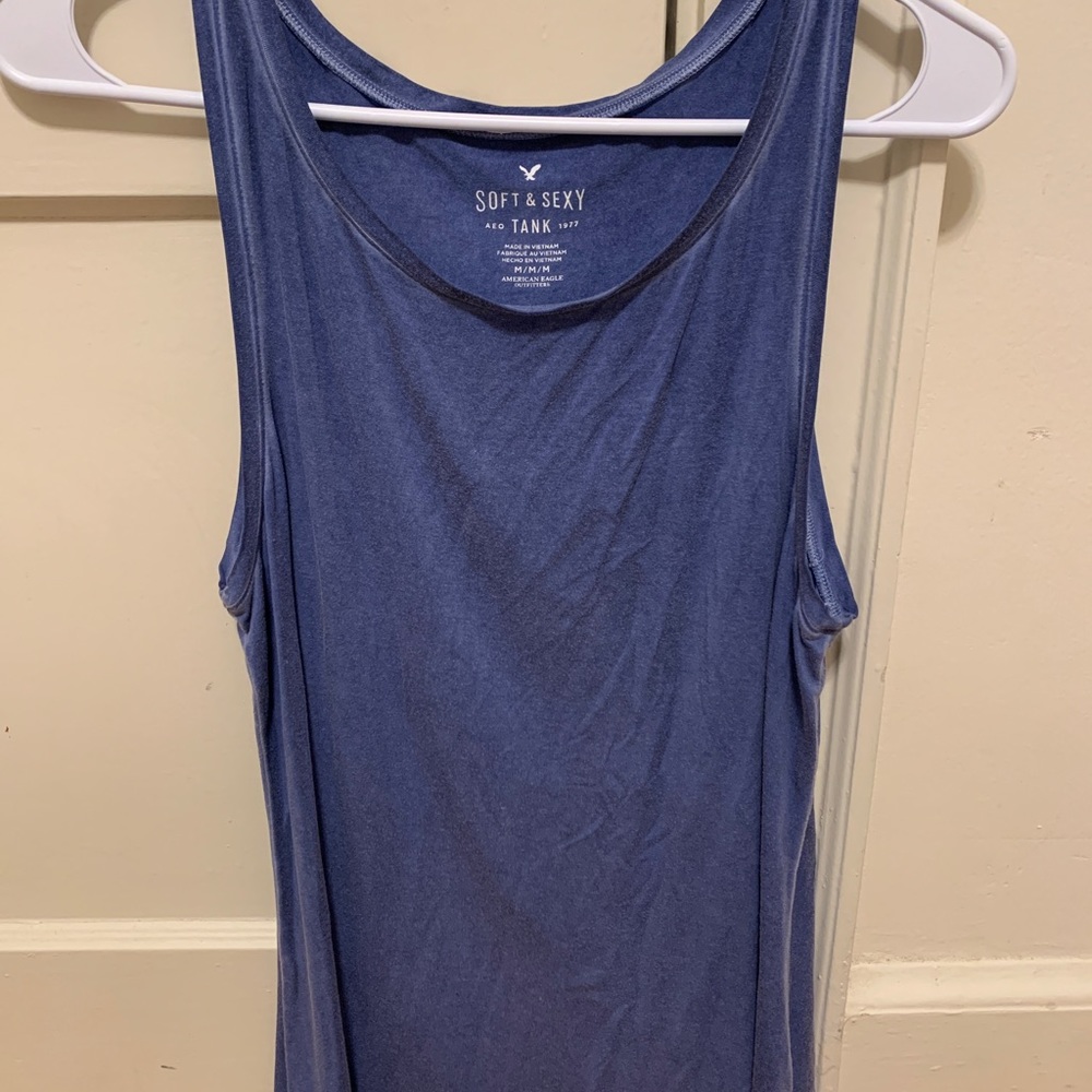 Soft and Sexy blue tank top